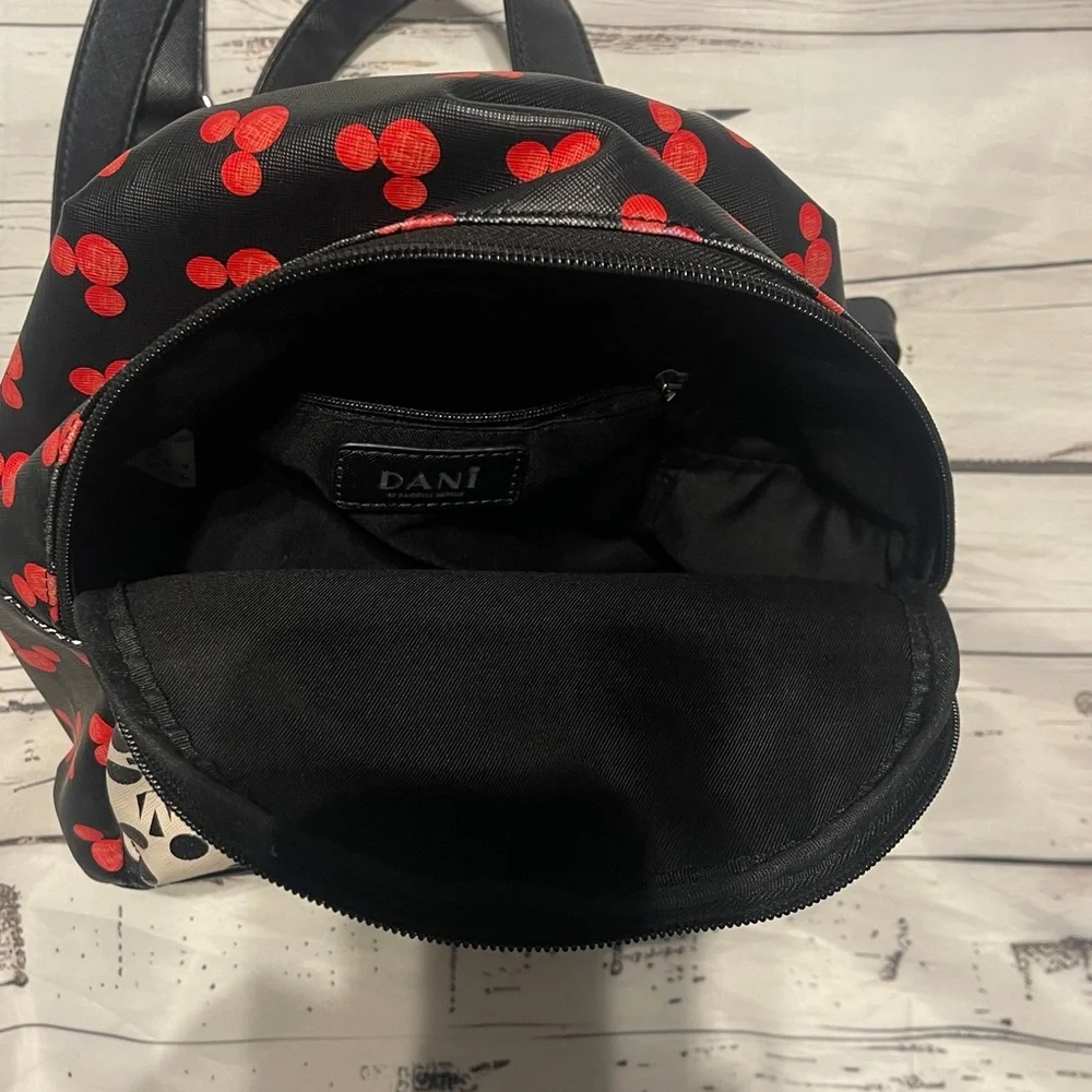 Danielle Nicole Mickey Mouse Backpack - Black Red White Preowned